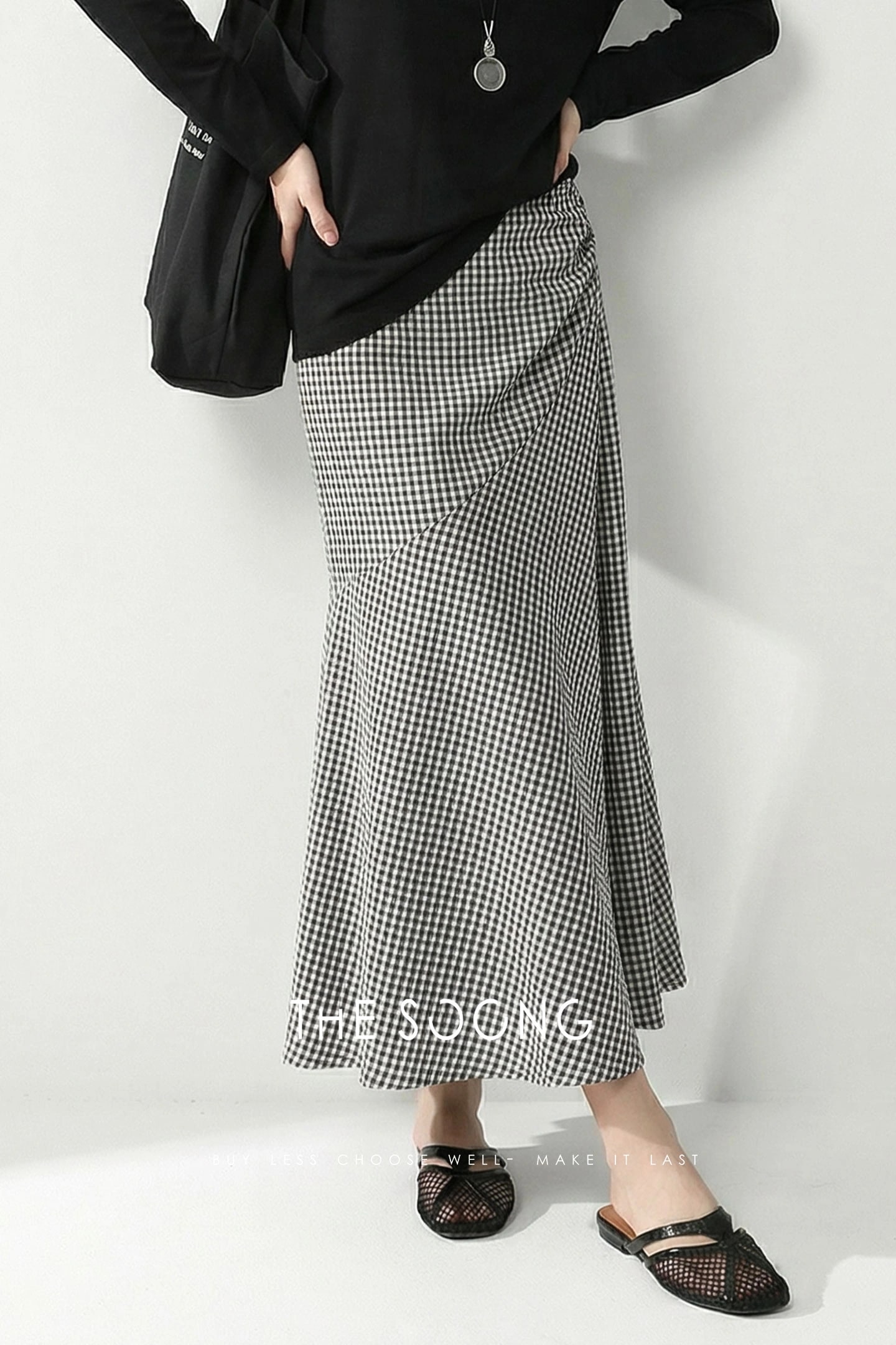 THESOONG チェック マーメイドスカート view 3