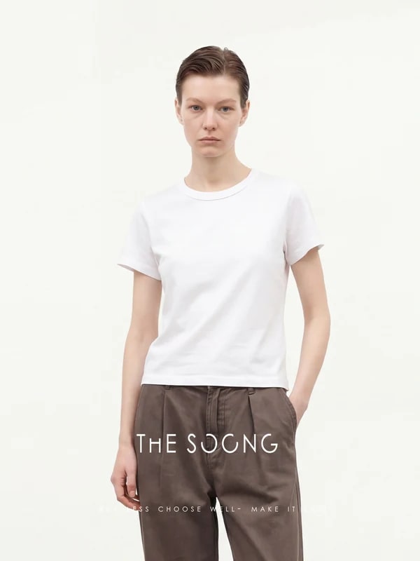 THESOONG Zero-Feel T Imported Australian Pure Cotton High-Twist Tee view 4
