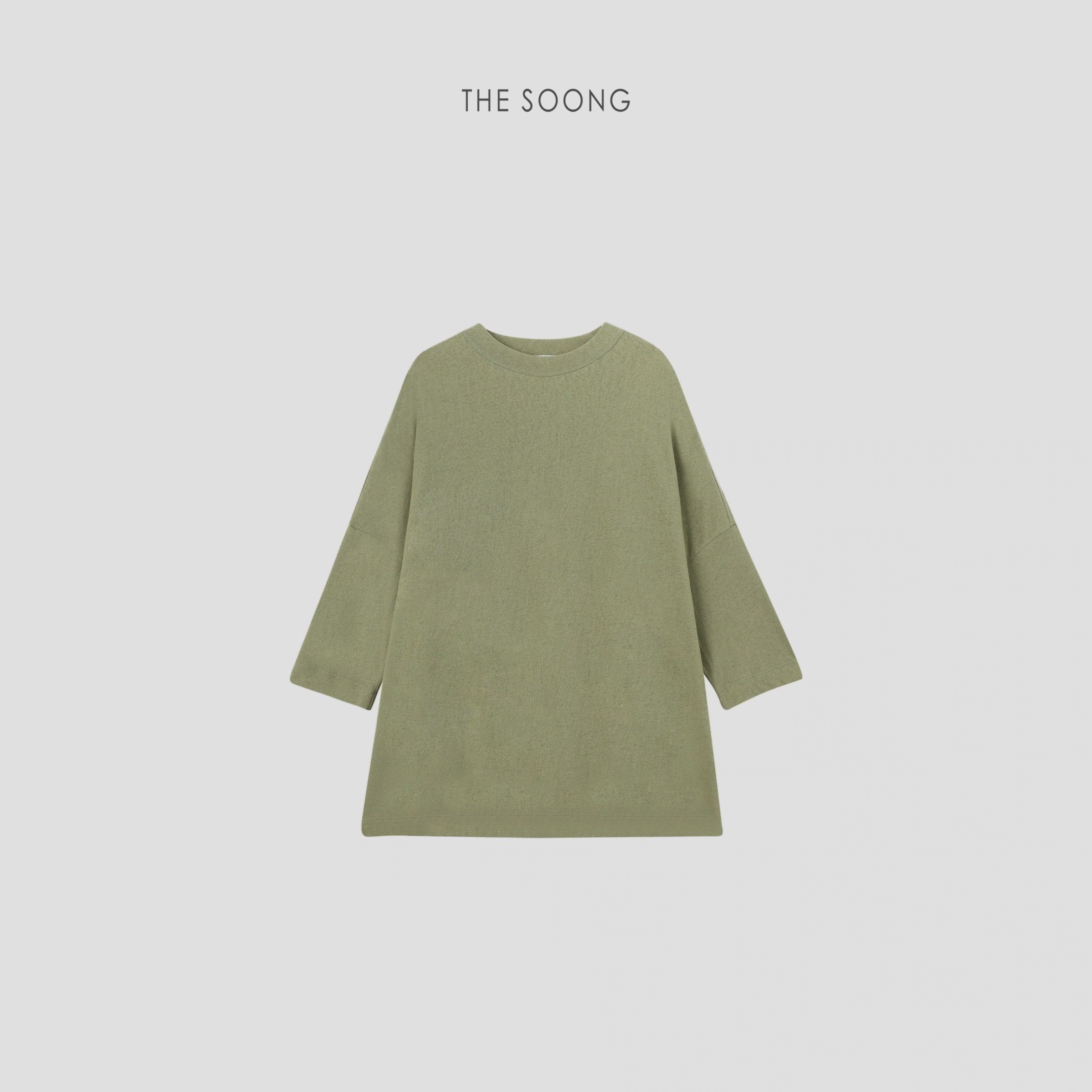 THESOONG "Candy Series" Minimal Textured Soft Oversized Crew view 17