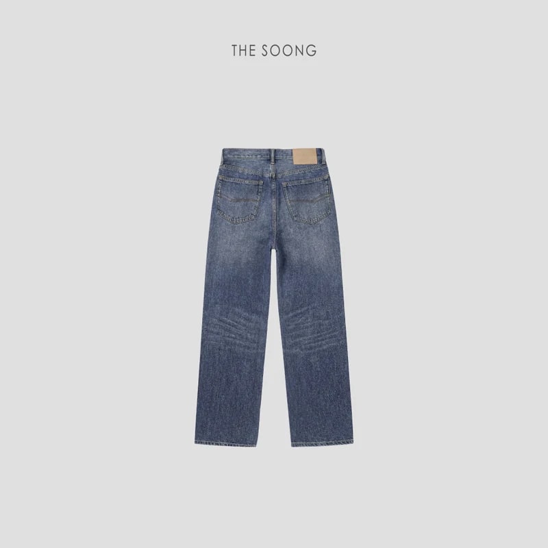 THESOONG Acetate Tri-Blend Mid-Rise Straight Jeans - 8254 view 6