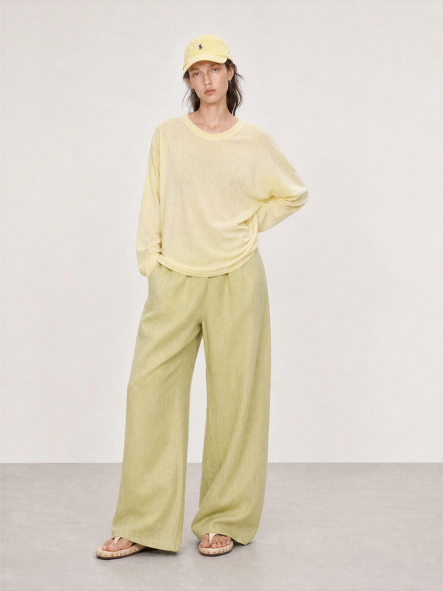 THESOONG Relaxed Loose Summer 100% Linen Draped Clean Women' view 6