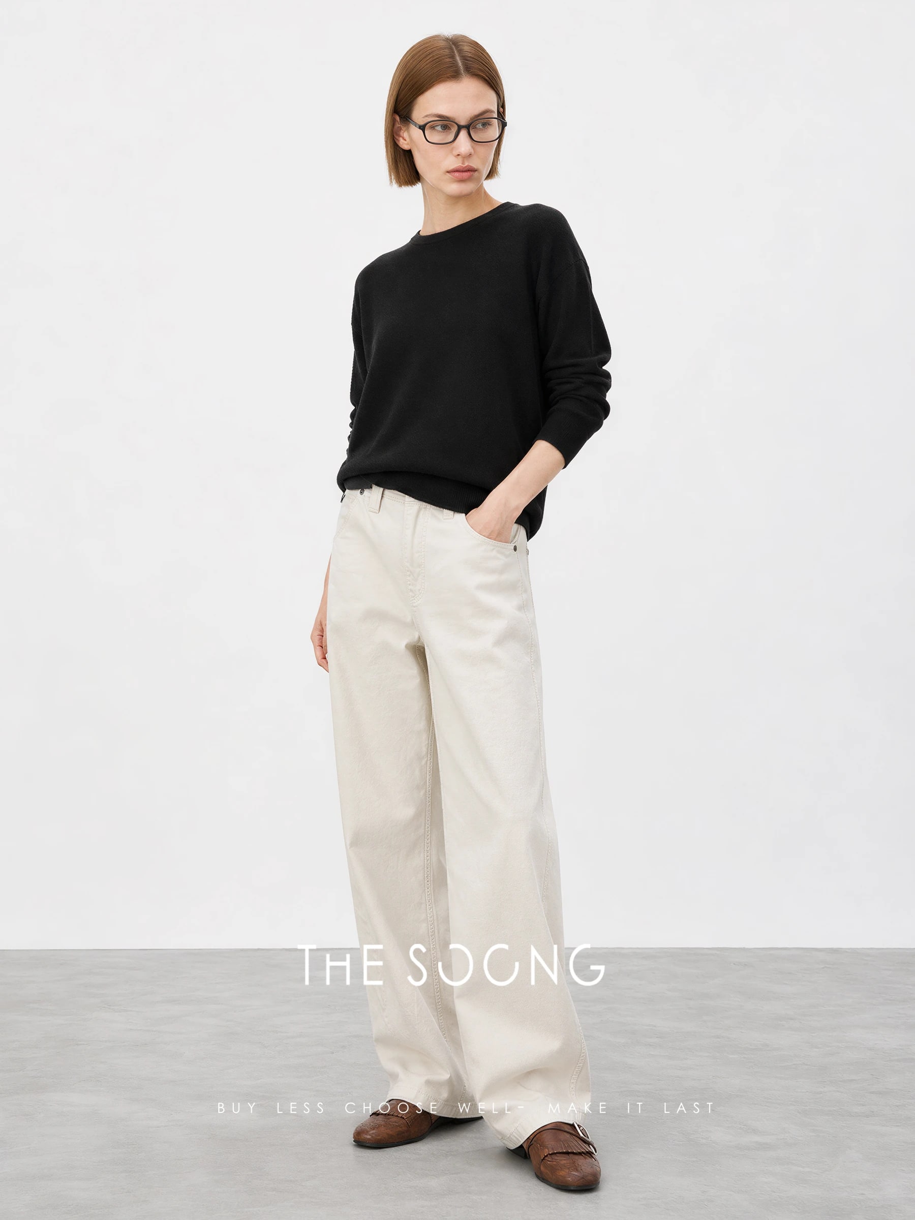 THESOONG “Coconut Pants” Clean Fit Washed Vintage Denim Jeans - 8910 view 4