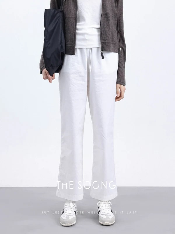 THESOONG “Rational Aesthetic” Jacquard Check Cropped Pants-5153 view 2