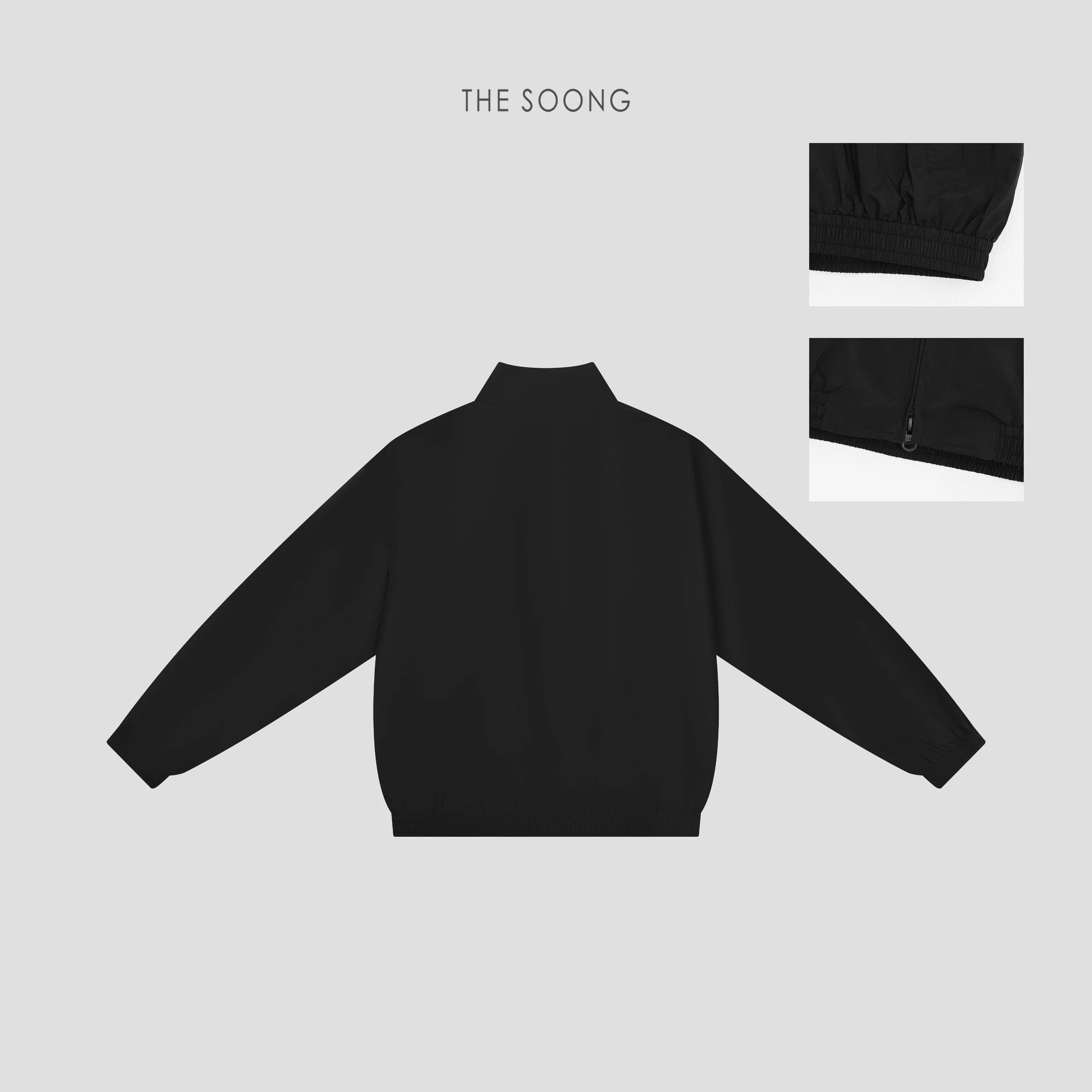 THESOONG “Silent Jacket” Black Stand-Collar Windproof Jacket - 7573 view 8