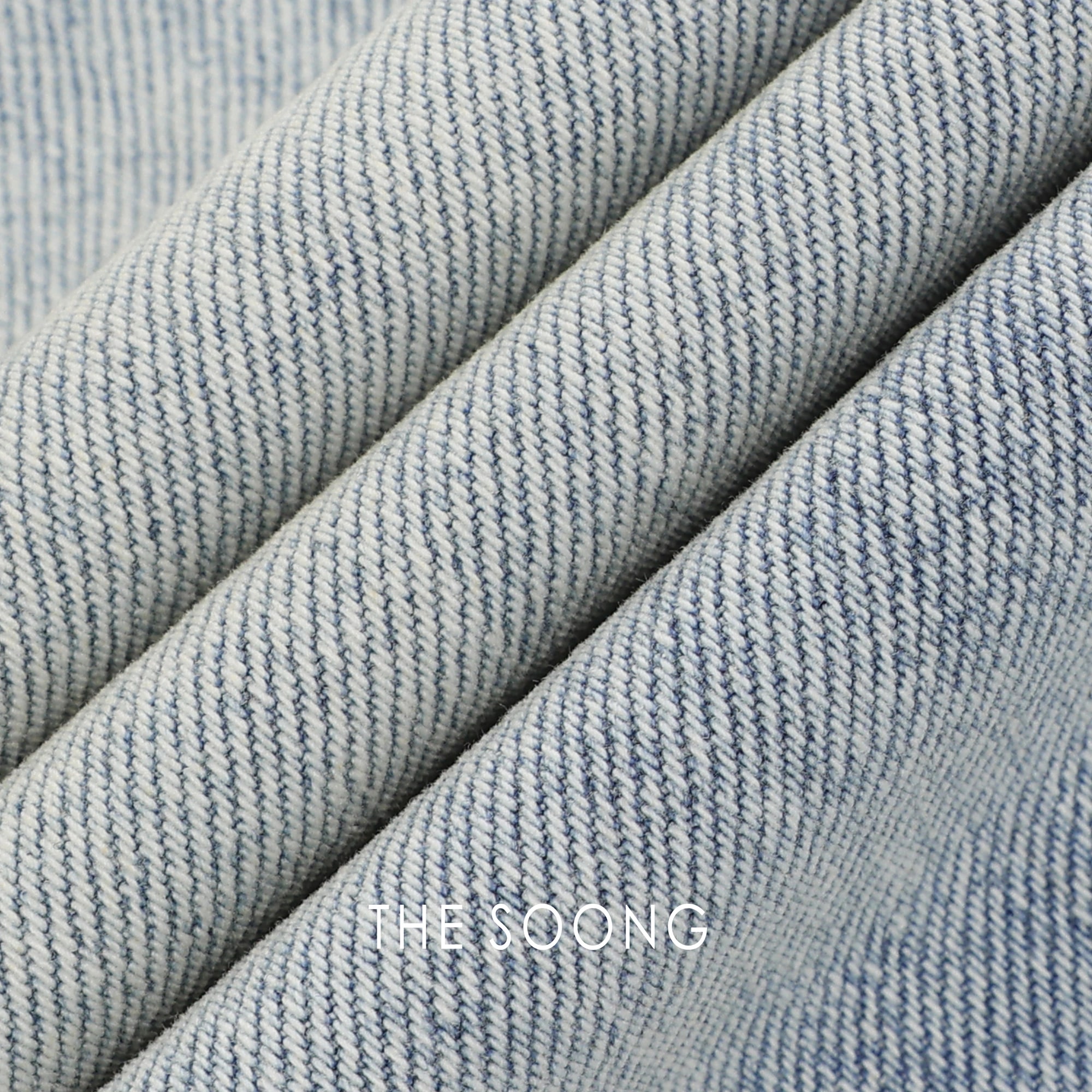 THESOONG Straight-Leg Denim Trousers in Light Blue view 8