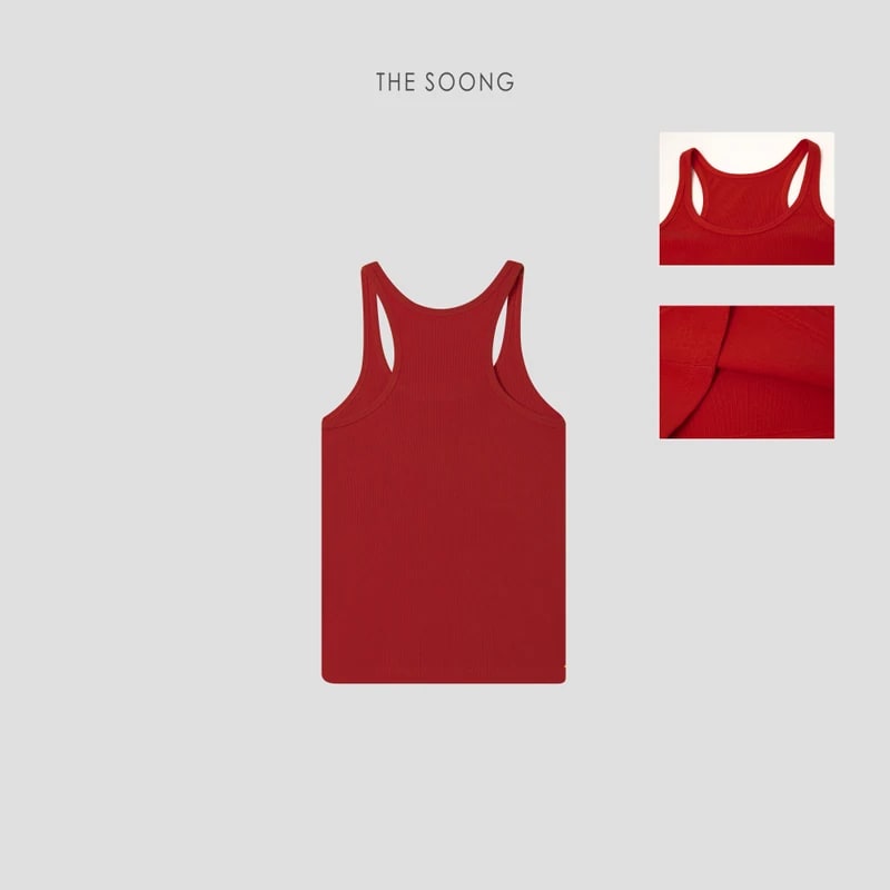 THESOONG Summer Soft Breathable Racerback Tank Top - 4034 view 15