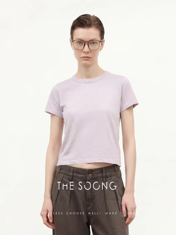 THESOONG Zero-Feel T Imported Australian Pure Cotton High-Twist Tee view 3