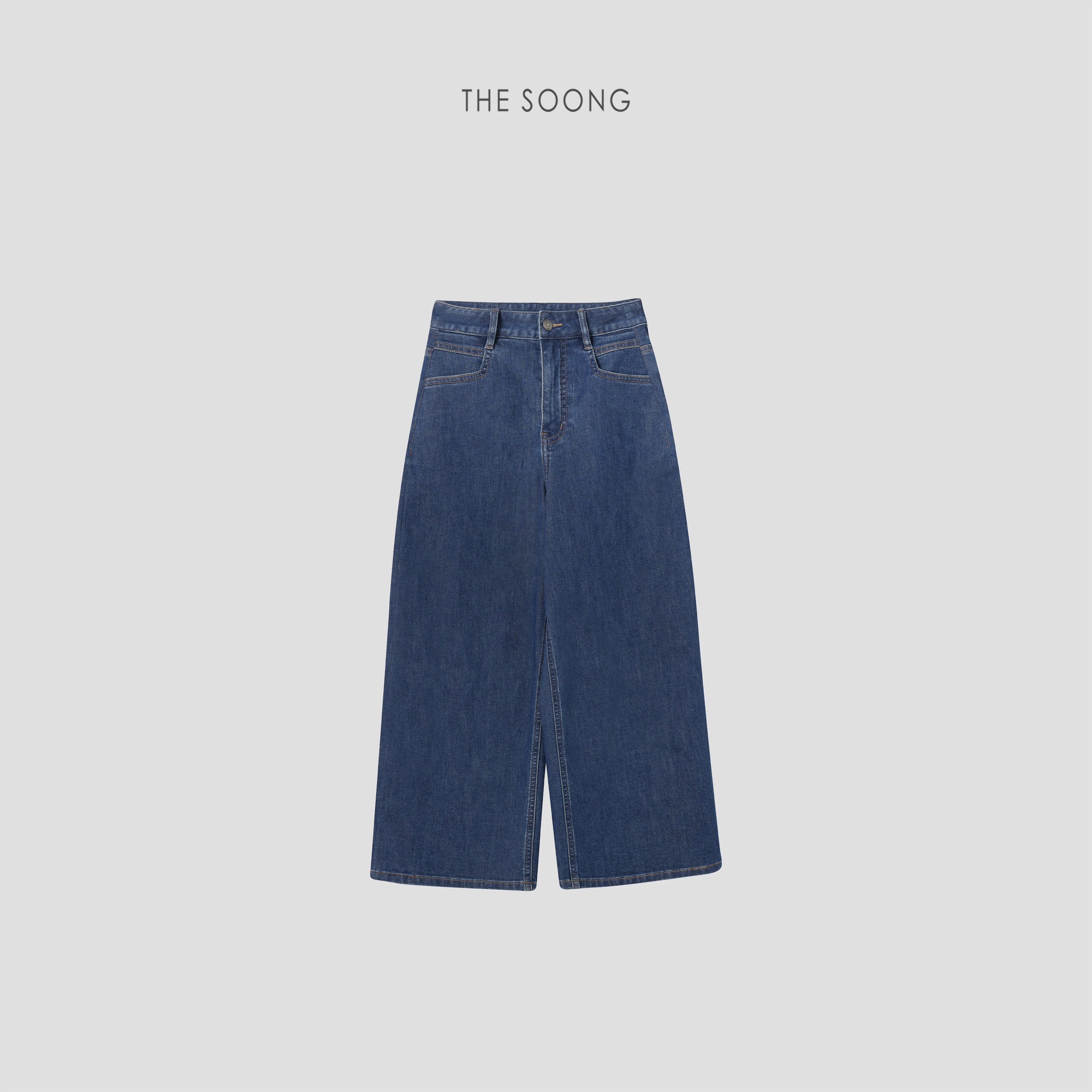THESOONG Vintage Cropped Trousers Japanese Rope-Dyed Washed-6582