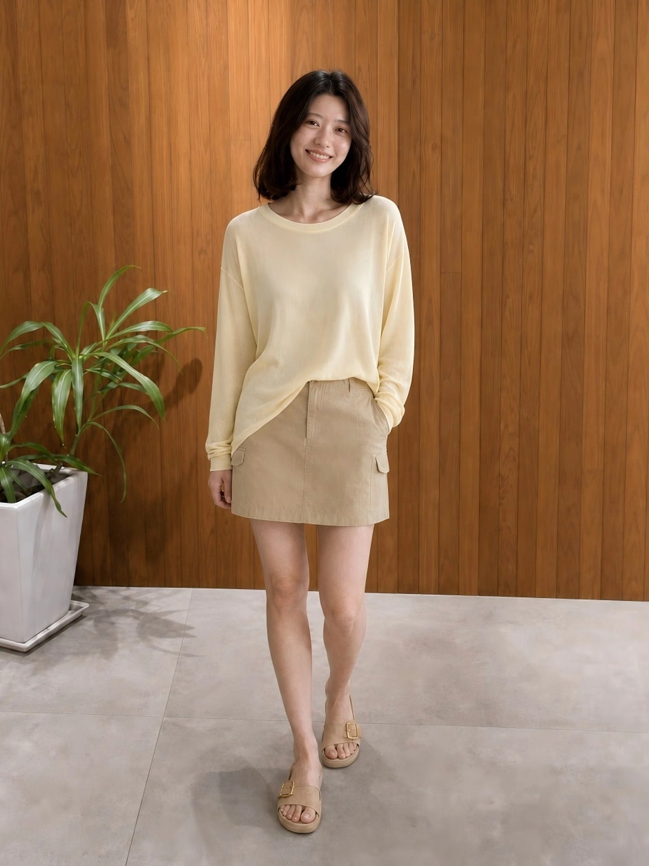 中村 美咲 - THESOONG/Minimalist Workwear Summer Low-Saturation Tone Tail