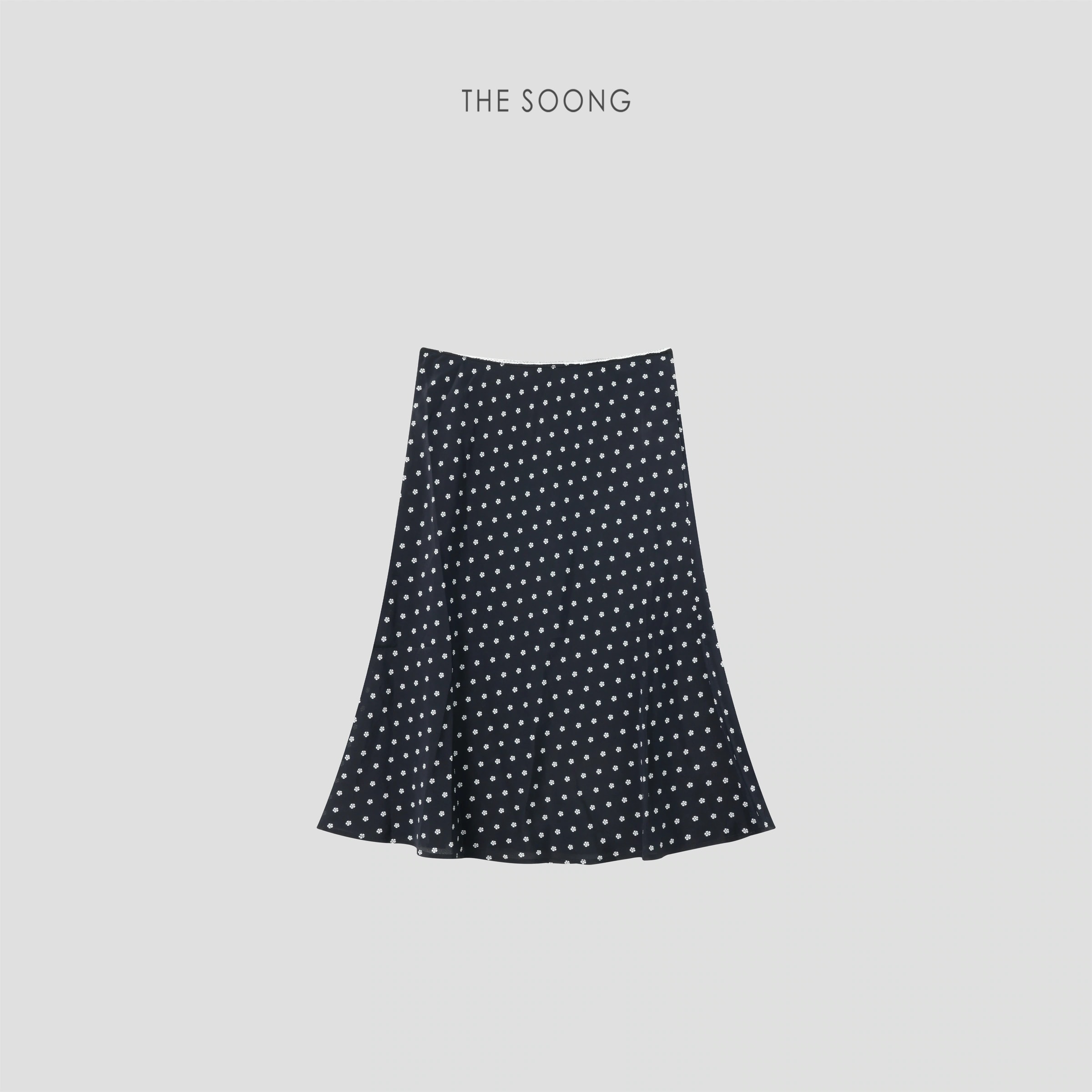 THESOONG 100%マルベリーシルク サマー ポルカドットプリント 立体仕立て