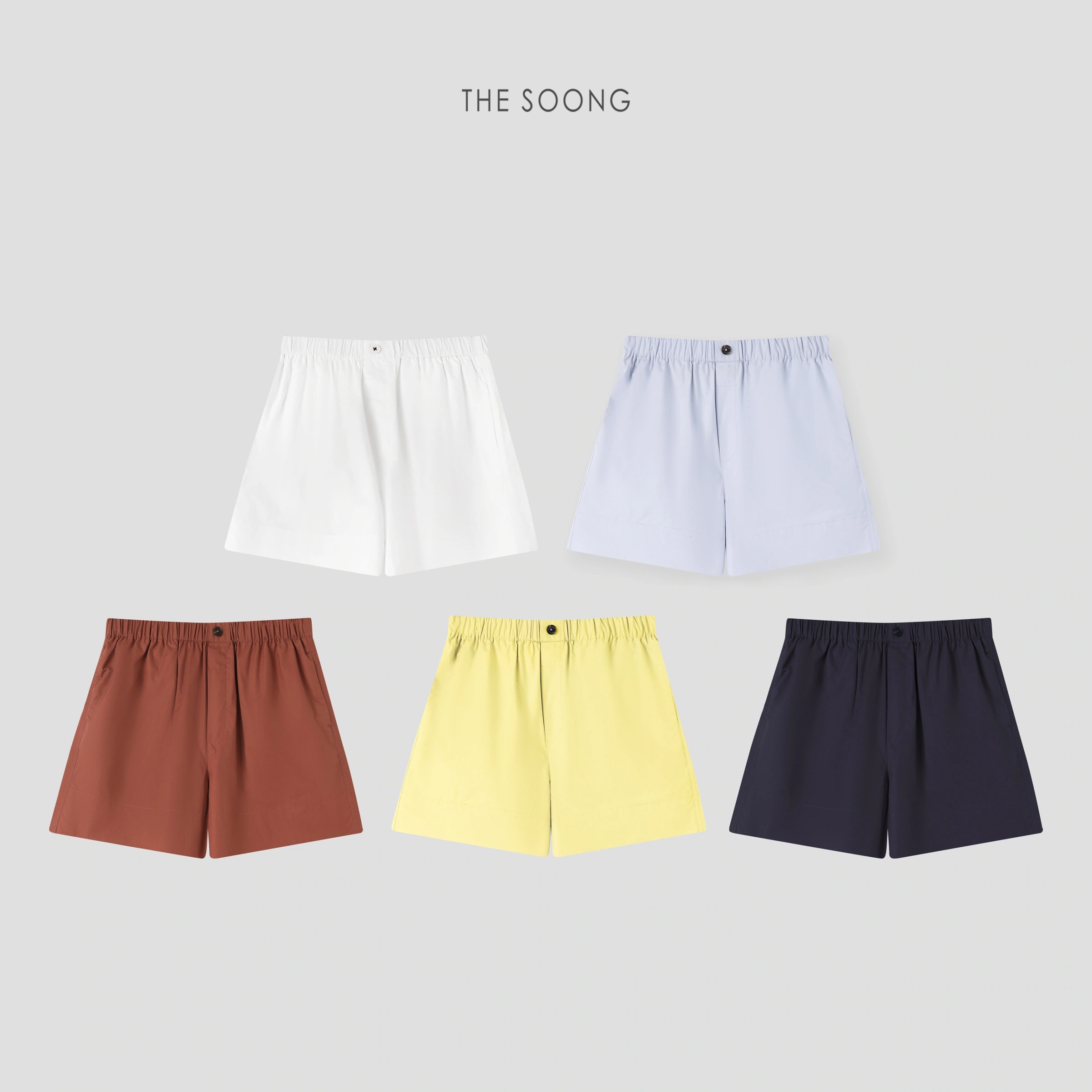 THESOONG ‘Candy Shorts’ 135g 경량 코튼 밴딩 쇼츠