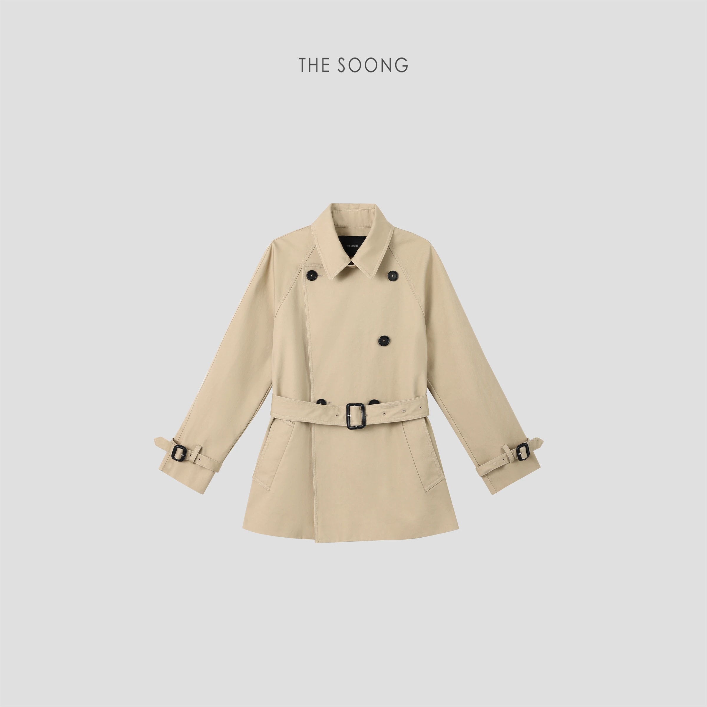 THESOONG “Wilderness Journey” 100% Cotton Double-Breasted Trench Coat - 9106