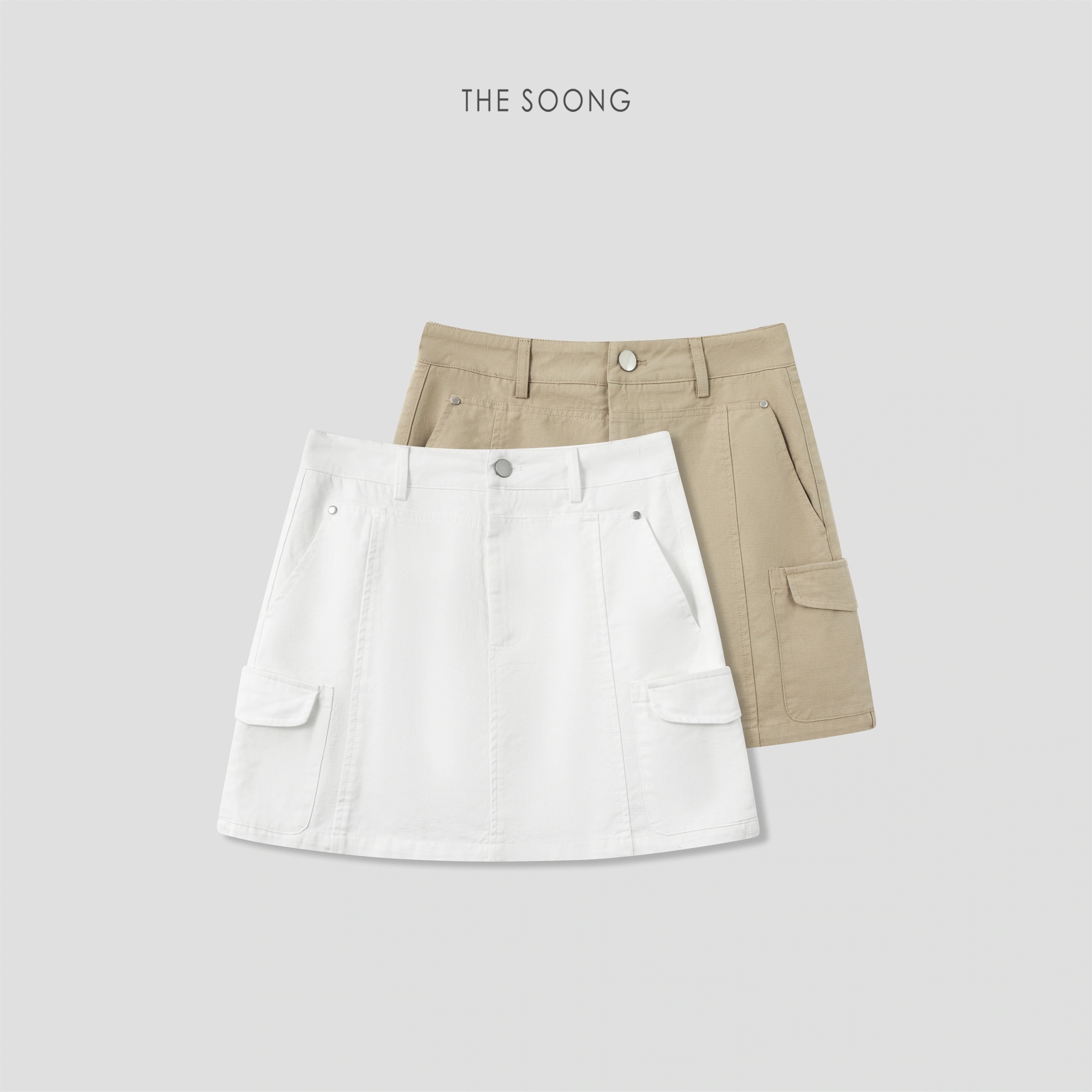 THESOONG/Minimalist Workwear Summer Low-Saturation Tone Tail