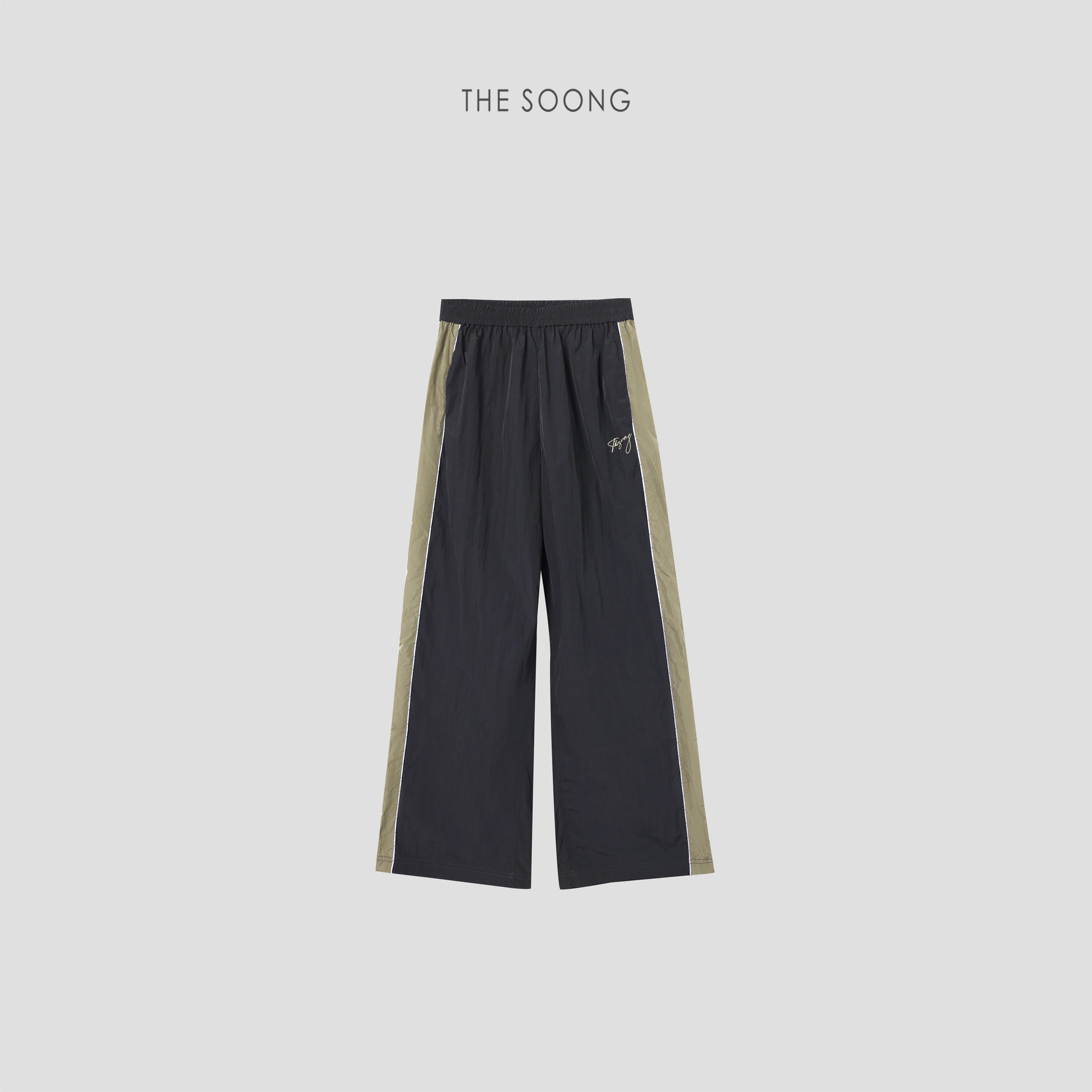 THESOONG “Retro Sport” 100% Nylon Water-Repellent Contrast Pants - 8806