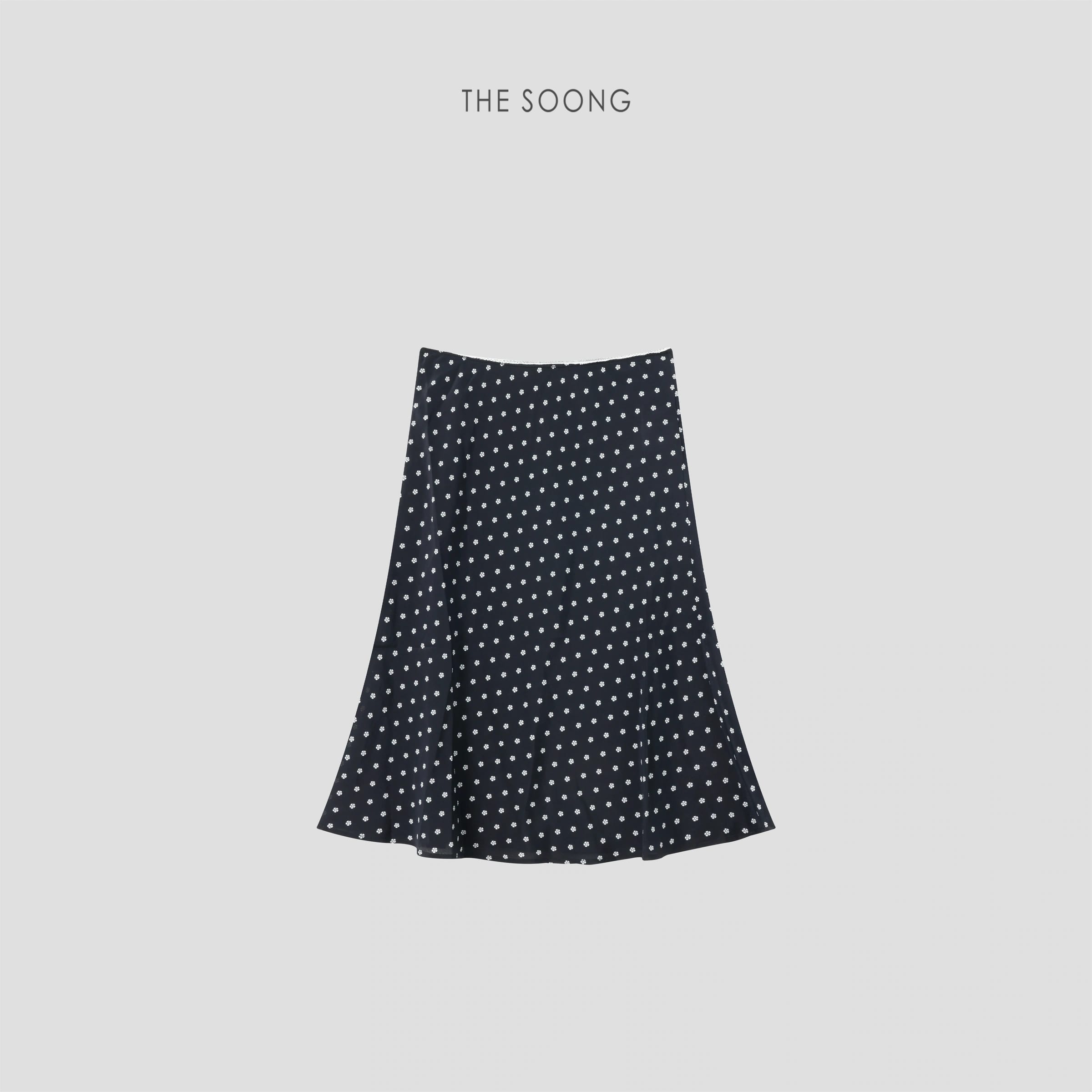 100% Mulberry Silk Sculpted Printed Skirt
