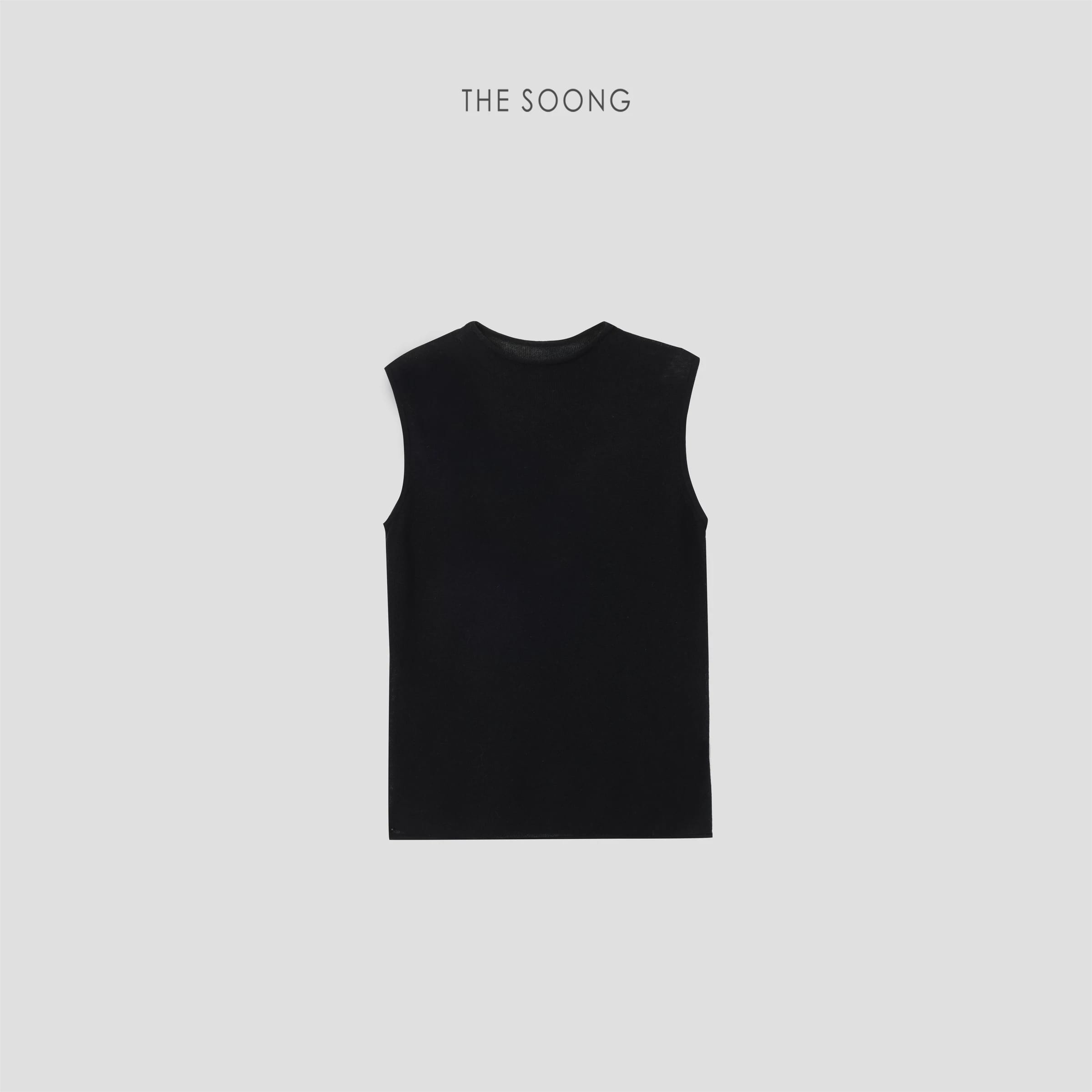 Timeless Classic Cashmere-Wool Textured Sleeveless Sweater