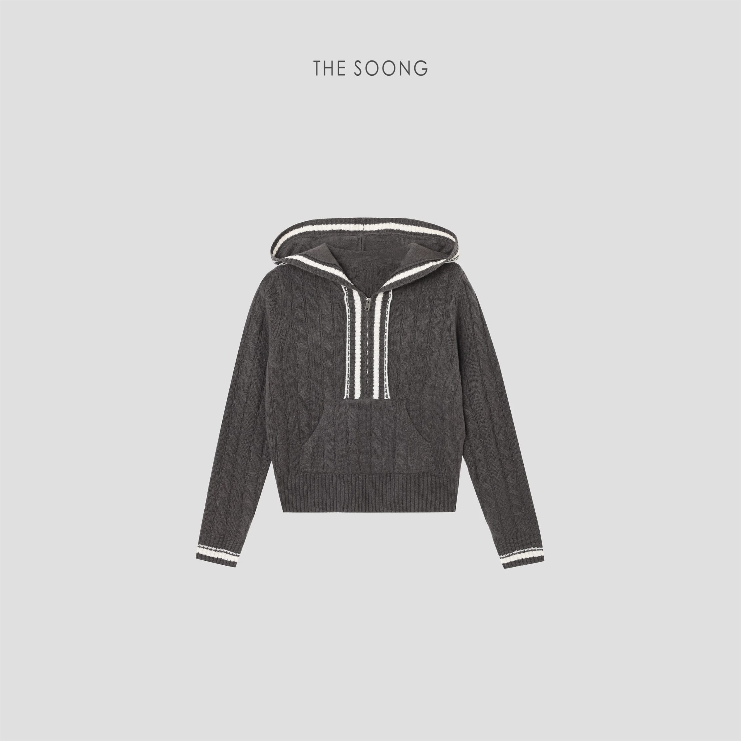 Soft, Warm Hooded Sweater in Australian Wool