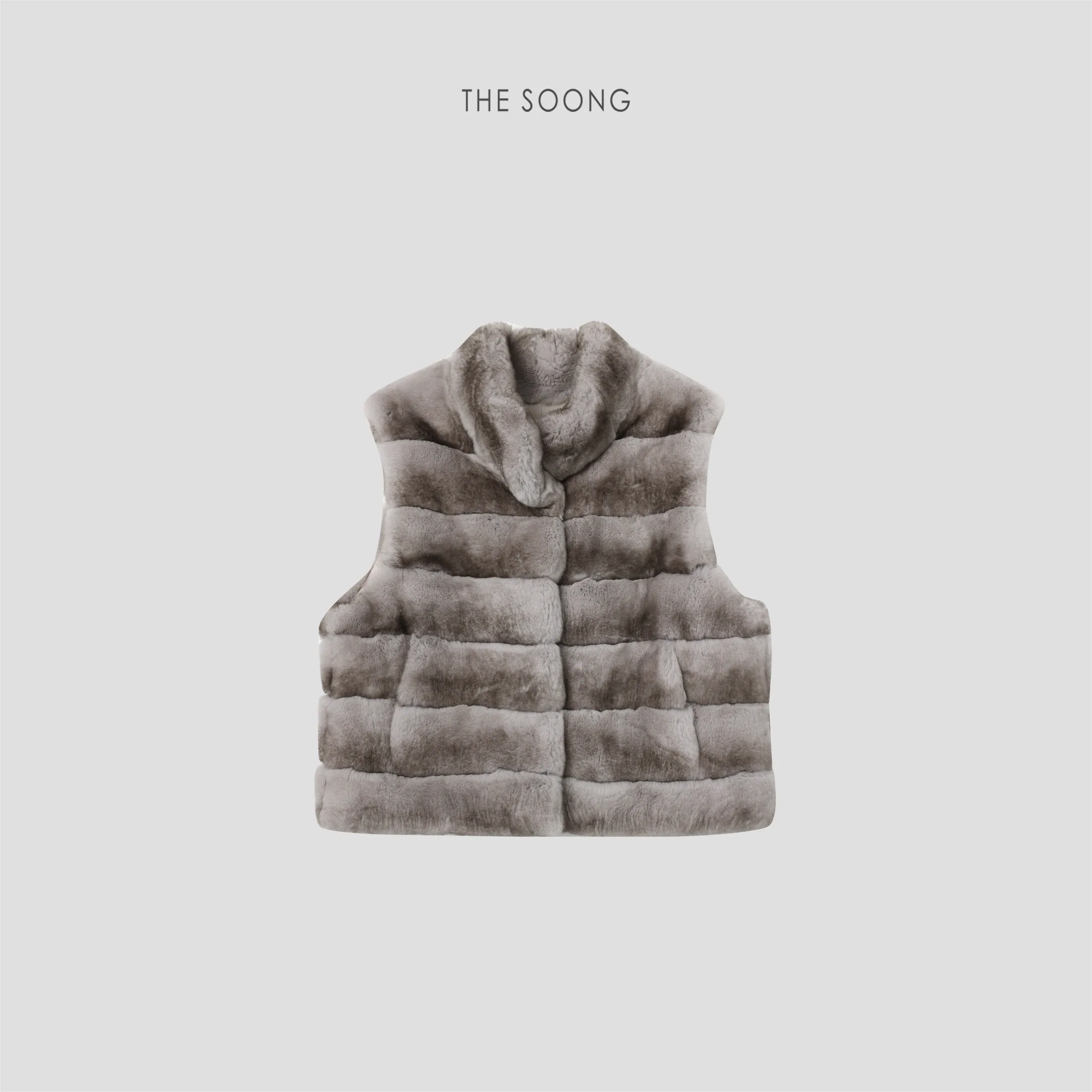 3A-Grade 100% Rex Rabbit Fur Classic Lightweight Warm Fur Vest