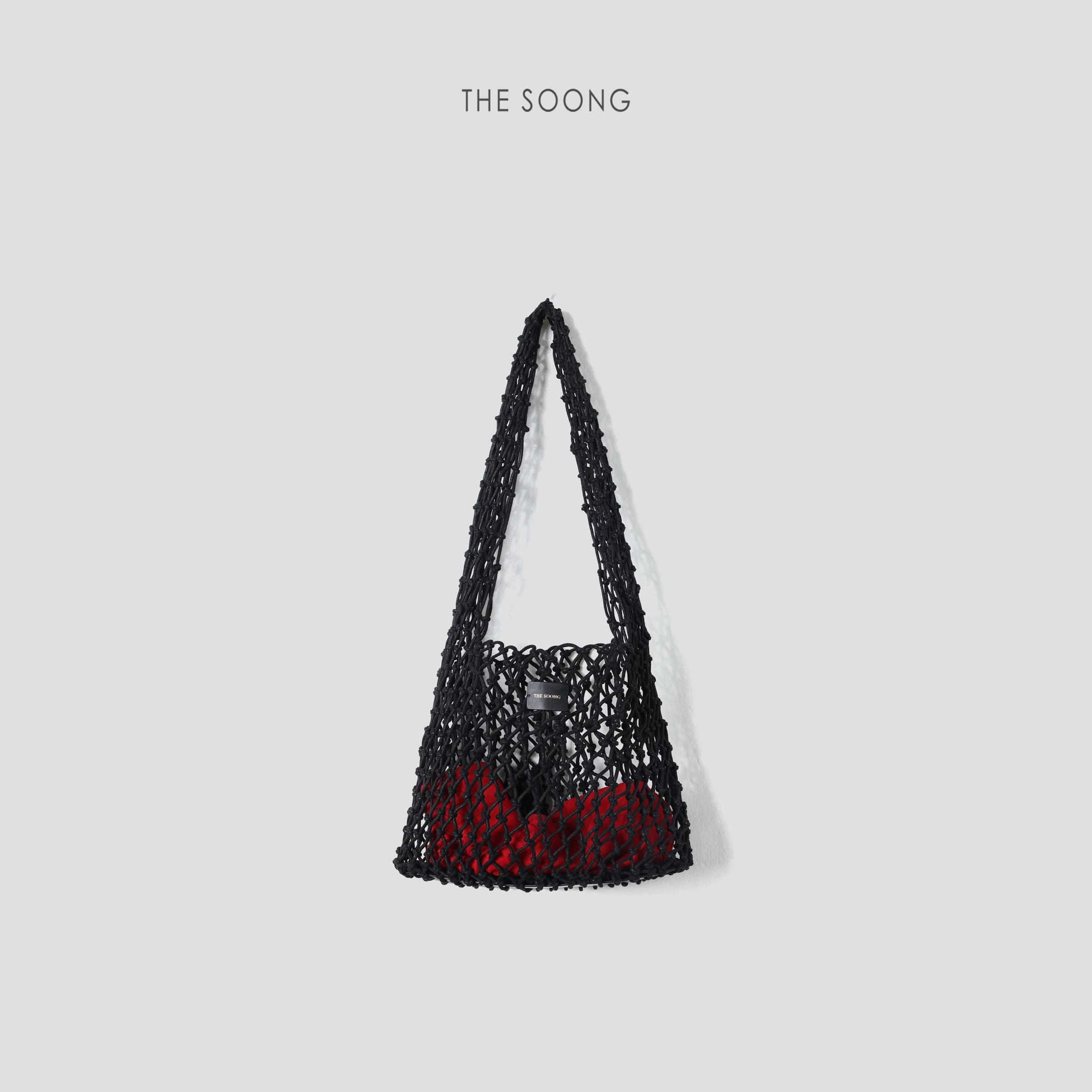 Basket Bag Handwoven Full-Grain Leather Net Shoulder Bag