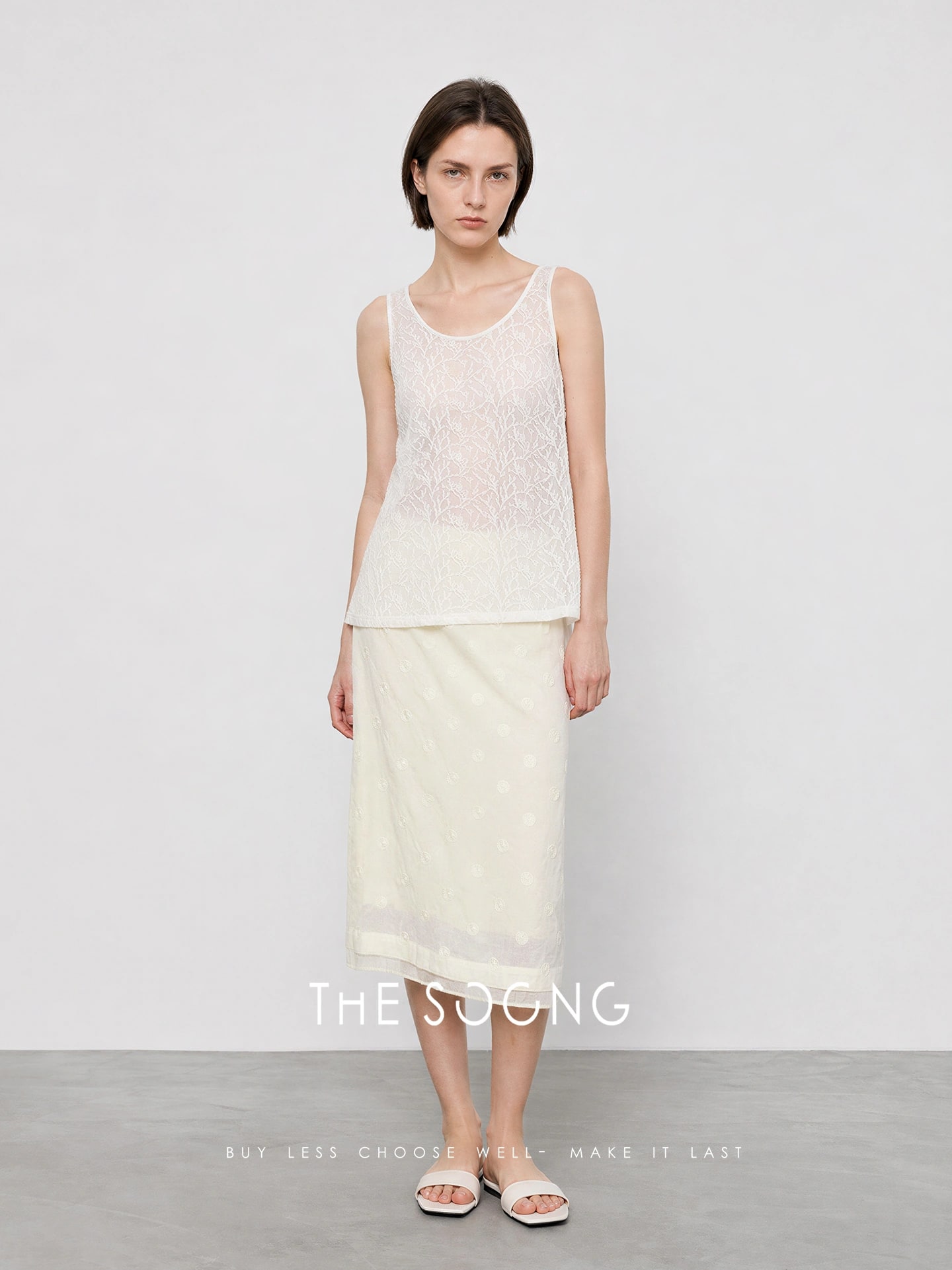 THESOONG Summer Straight-Leg Skirt-9376 alternate view