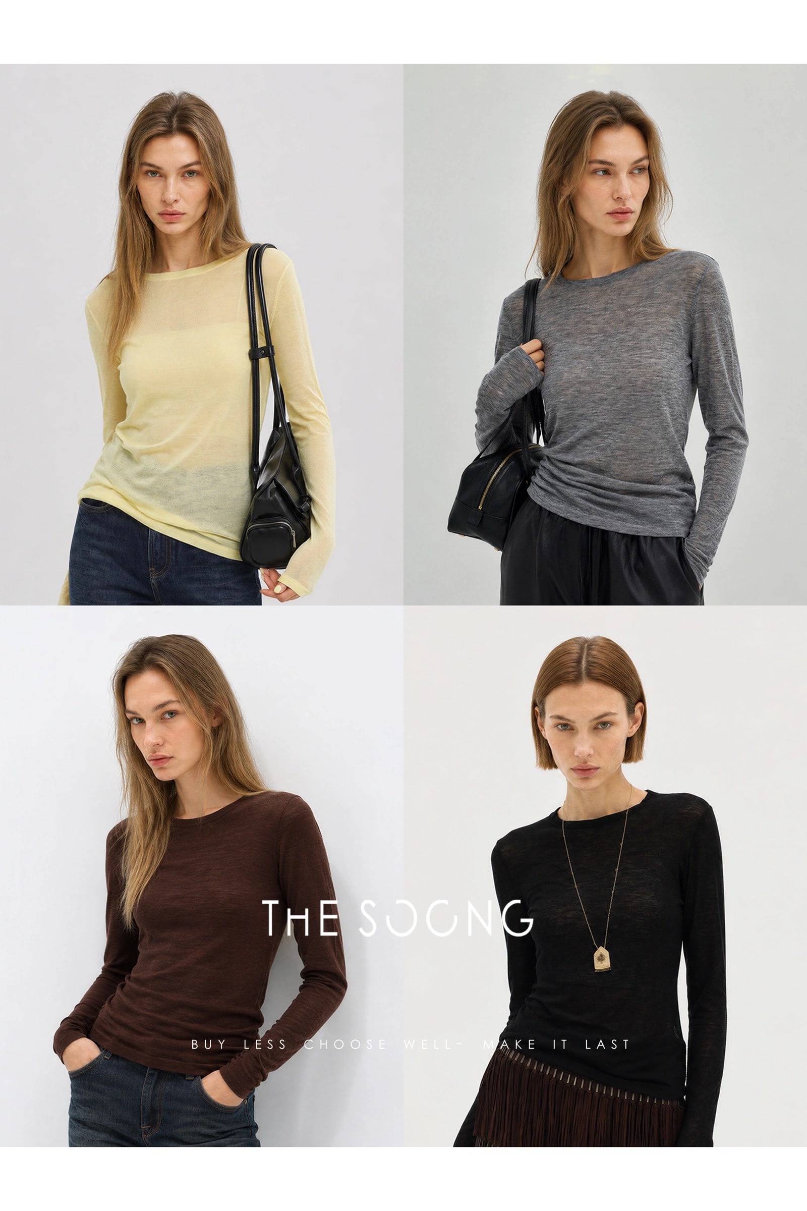 THESOONG “Simple Knit” Soft 80s Water-Soluble Wool Crewneck Sweater - 9487 alternate view