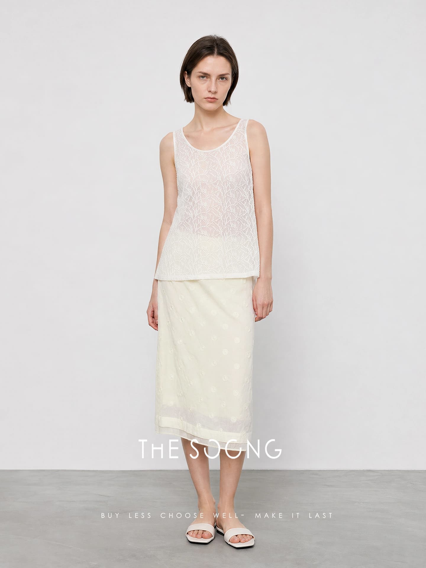 THESOONG Summer Straight-Leg Skirt-9376 alternate view