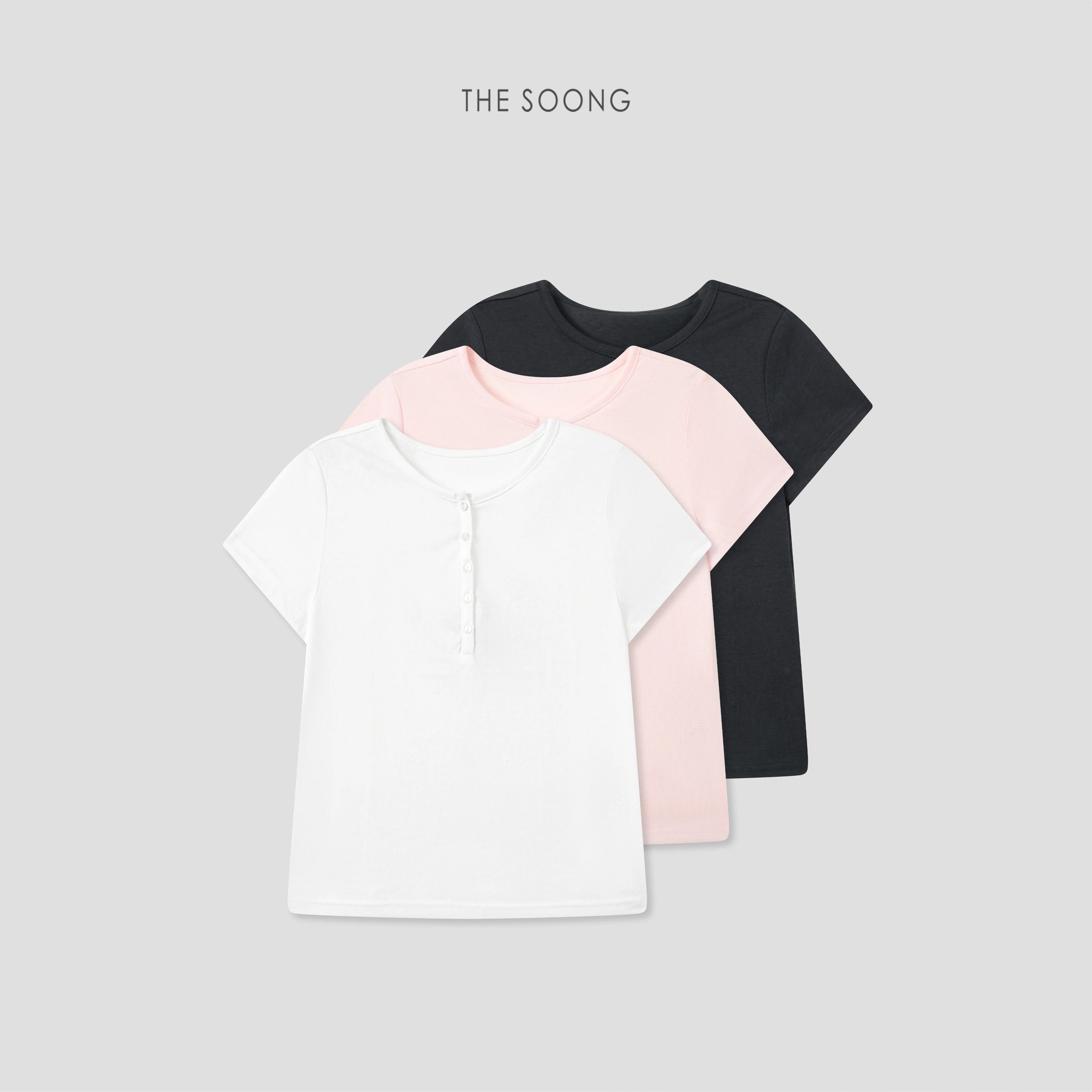 THESOONG New Minimalist Basic Cloud-Soft Skin-Friendly Crewn