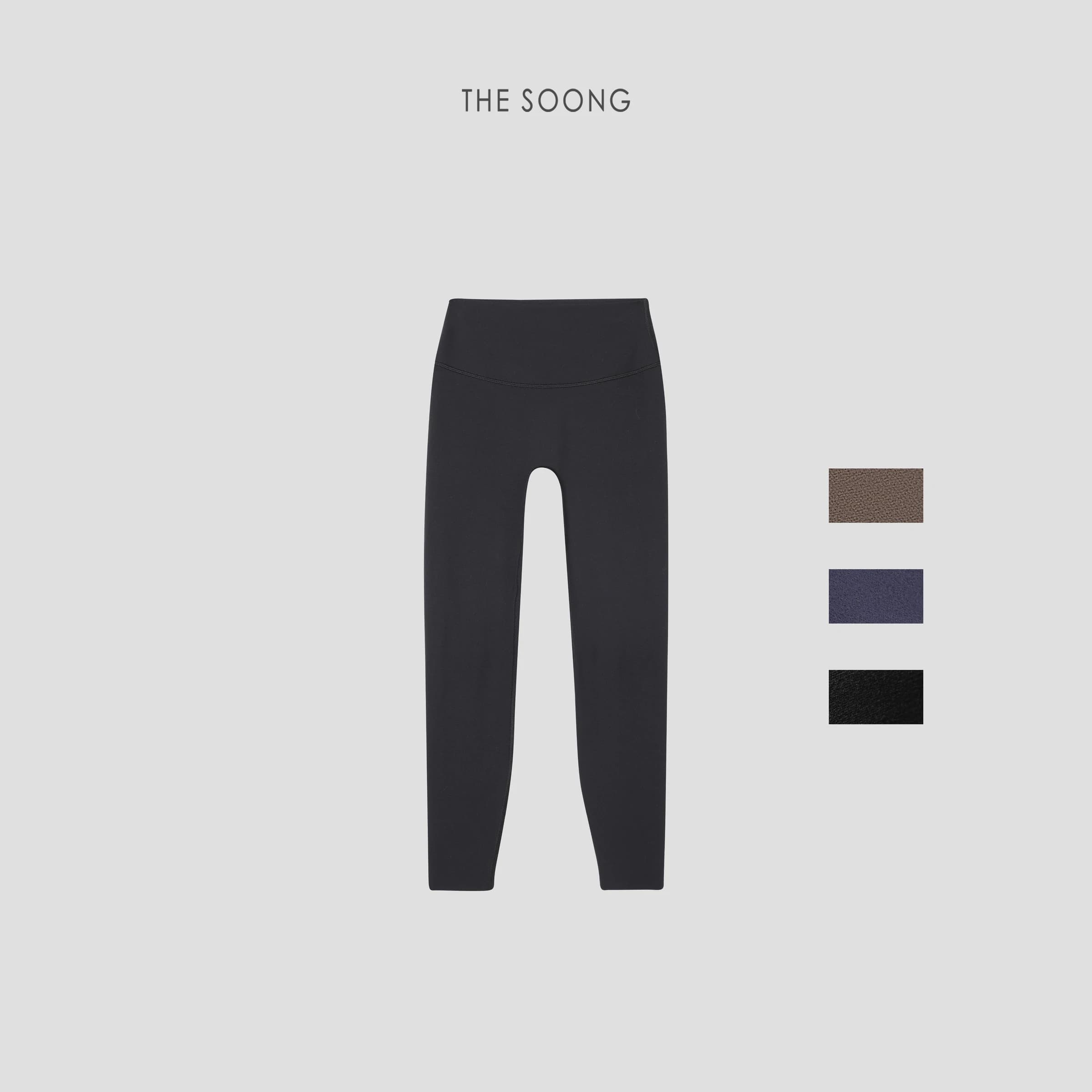 THESOONG Cropped Seamless Three-Needle Yoga Pants - 3763-5424