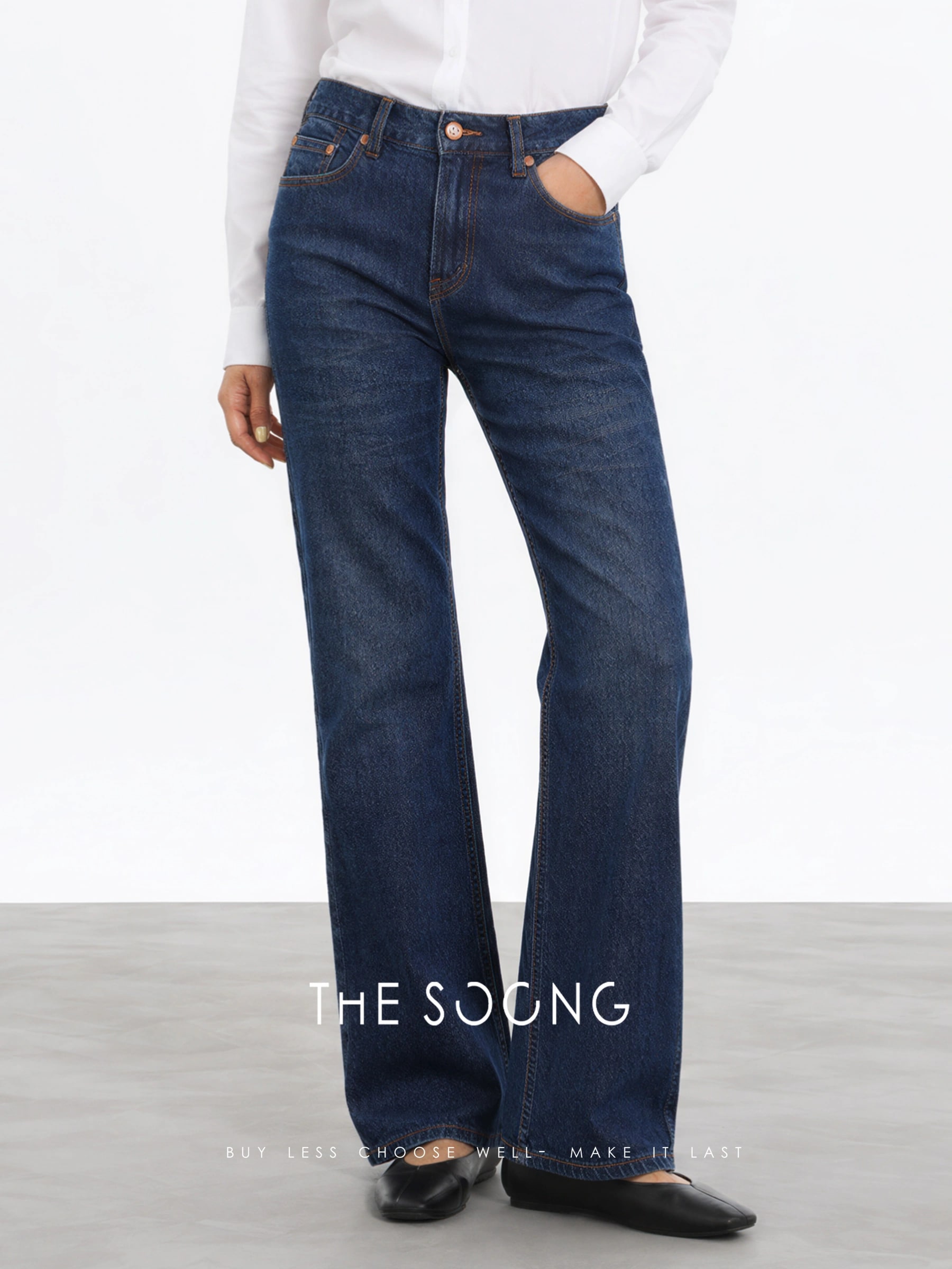THESOONG Italian Candiani Mid-Rise Stretch Denim Jeans - 9094 alternate view