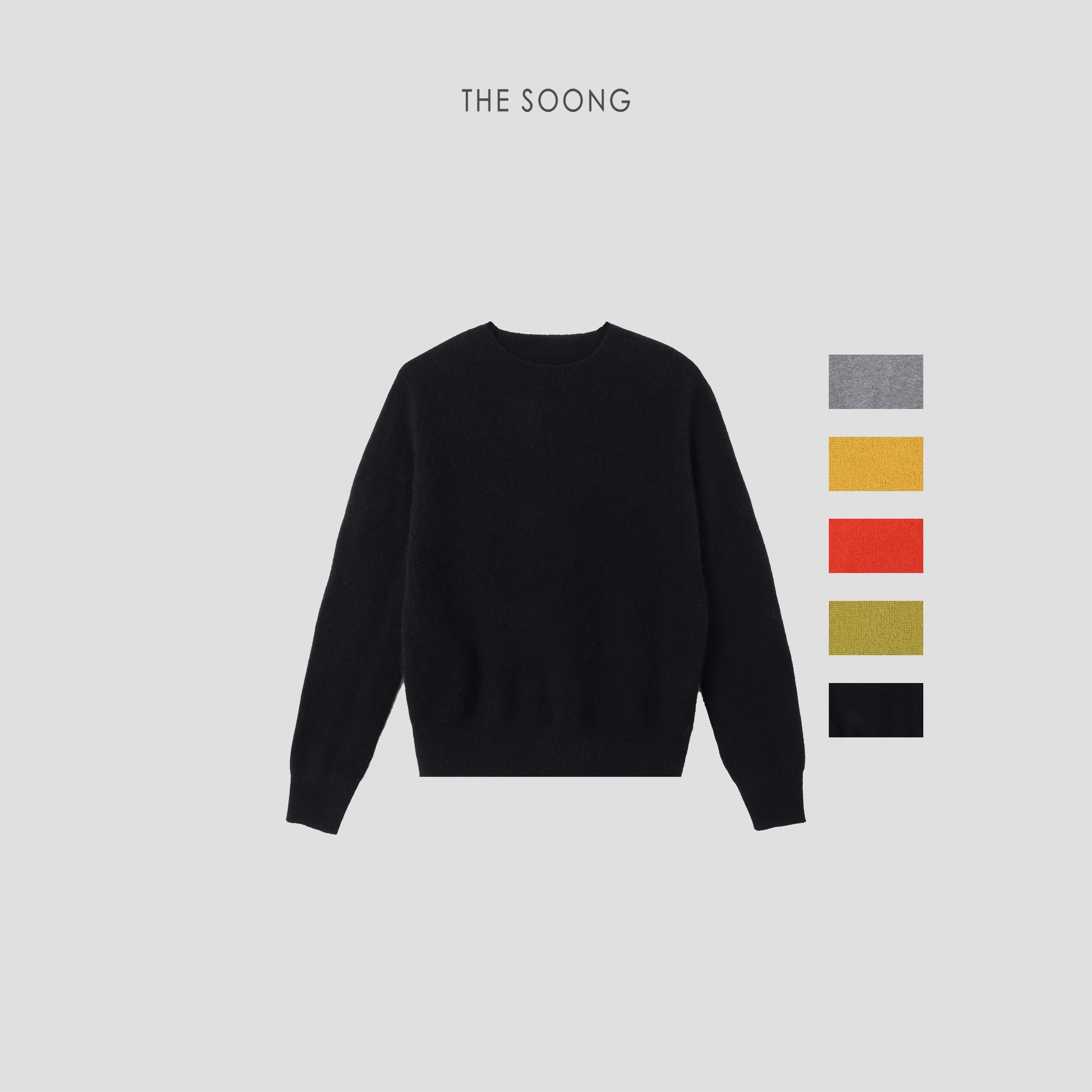 THESOONG “Timeless” Consinee 100% Cashmere Crewneck Sweater - 9259